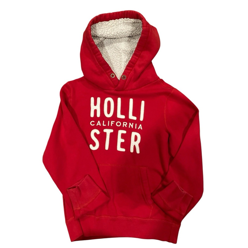 Hollister Unisex Large Hoodie Y2K Vintage Pullover ~Small